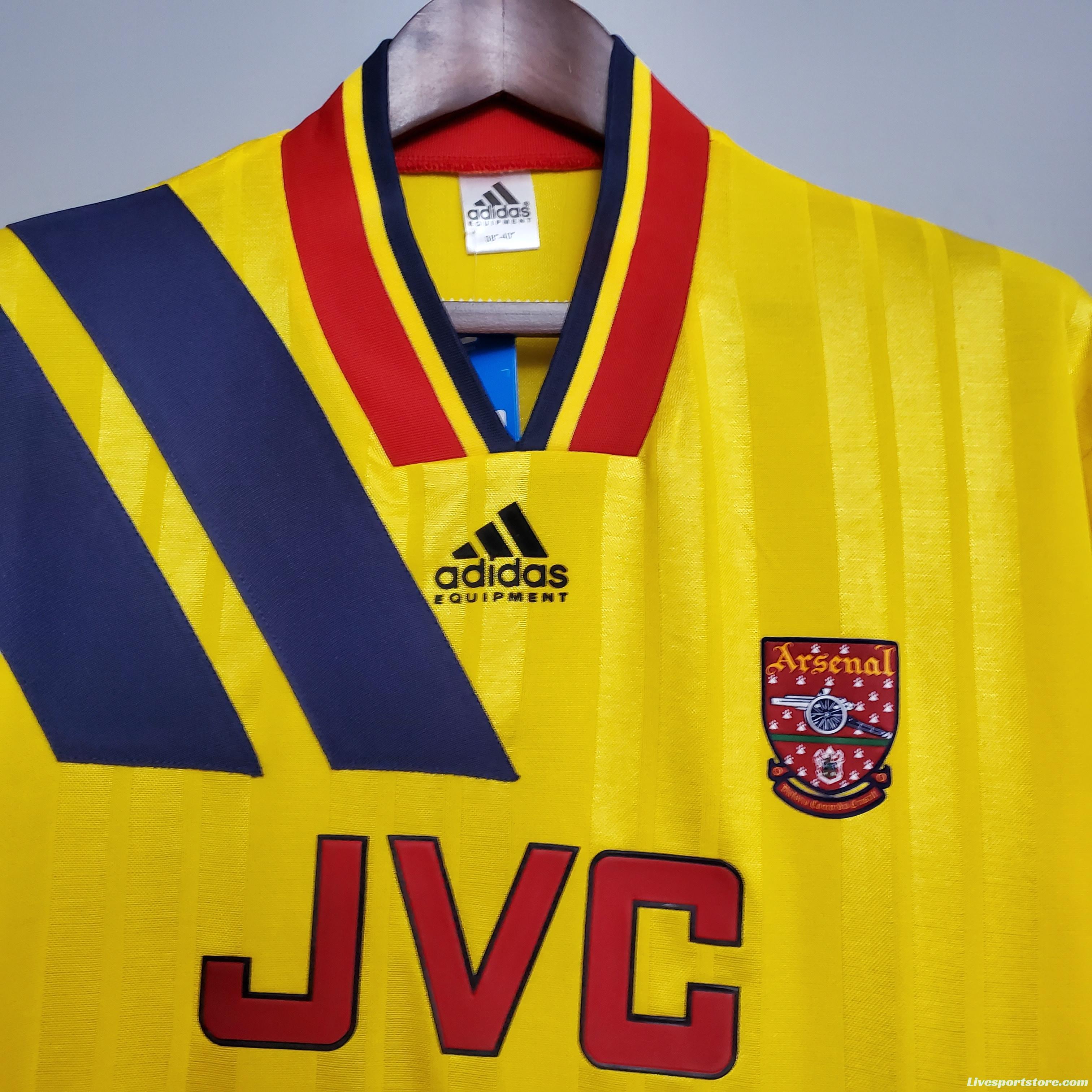 Retro Arsenal 93/94 away Soccer Jersey