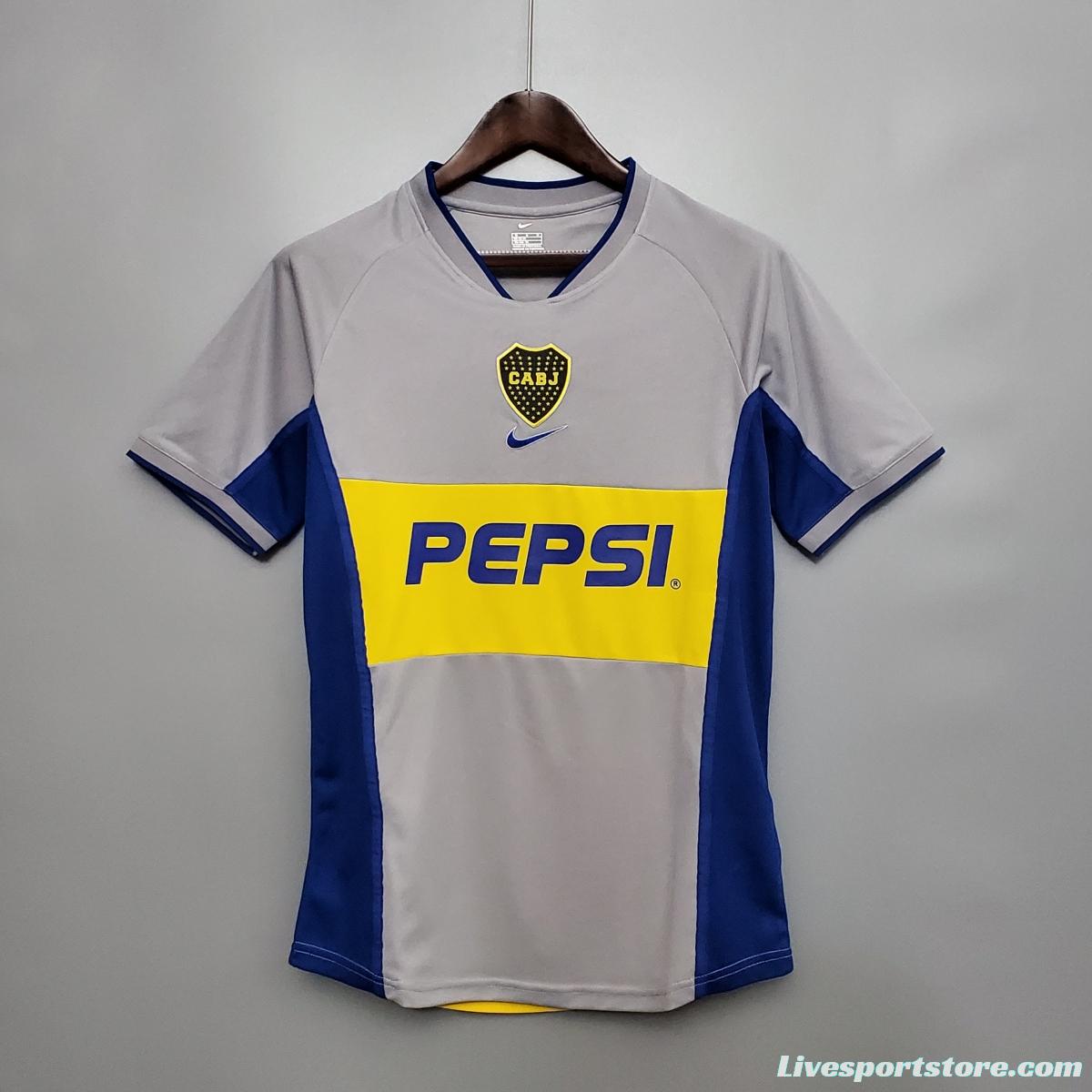 Retro Boca Juniors 2002 away Soccer Jersey