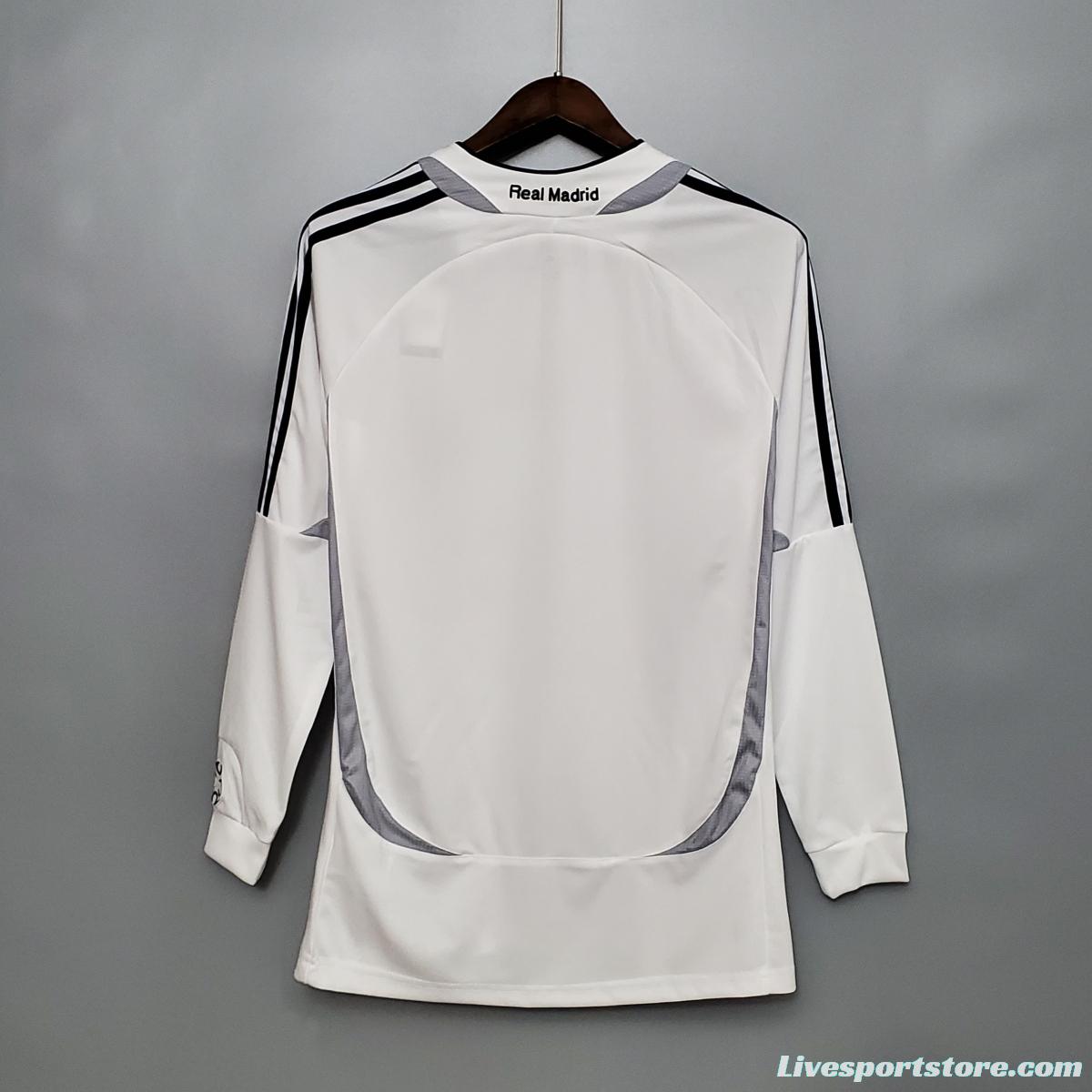 Retro Real Madrid Long sleeve 06/07 home Soccer Jersey