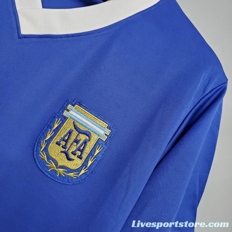 Retro Argentina 1986 away Soccer Jersey