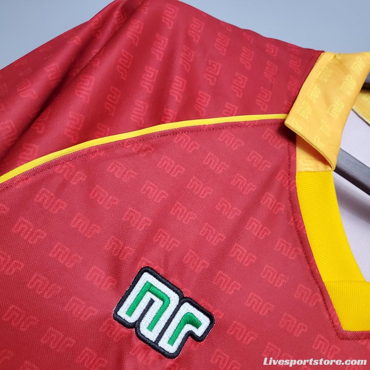 Retro Roma 90/91 home Soccer Jersey