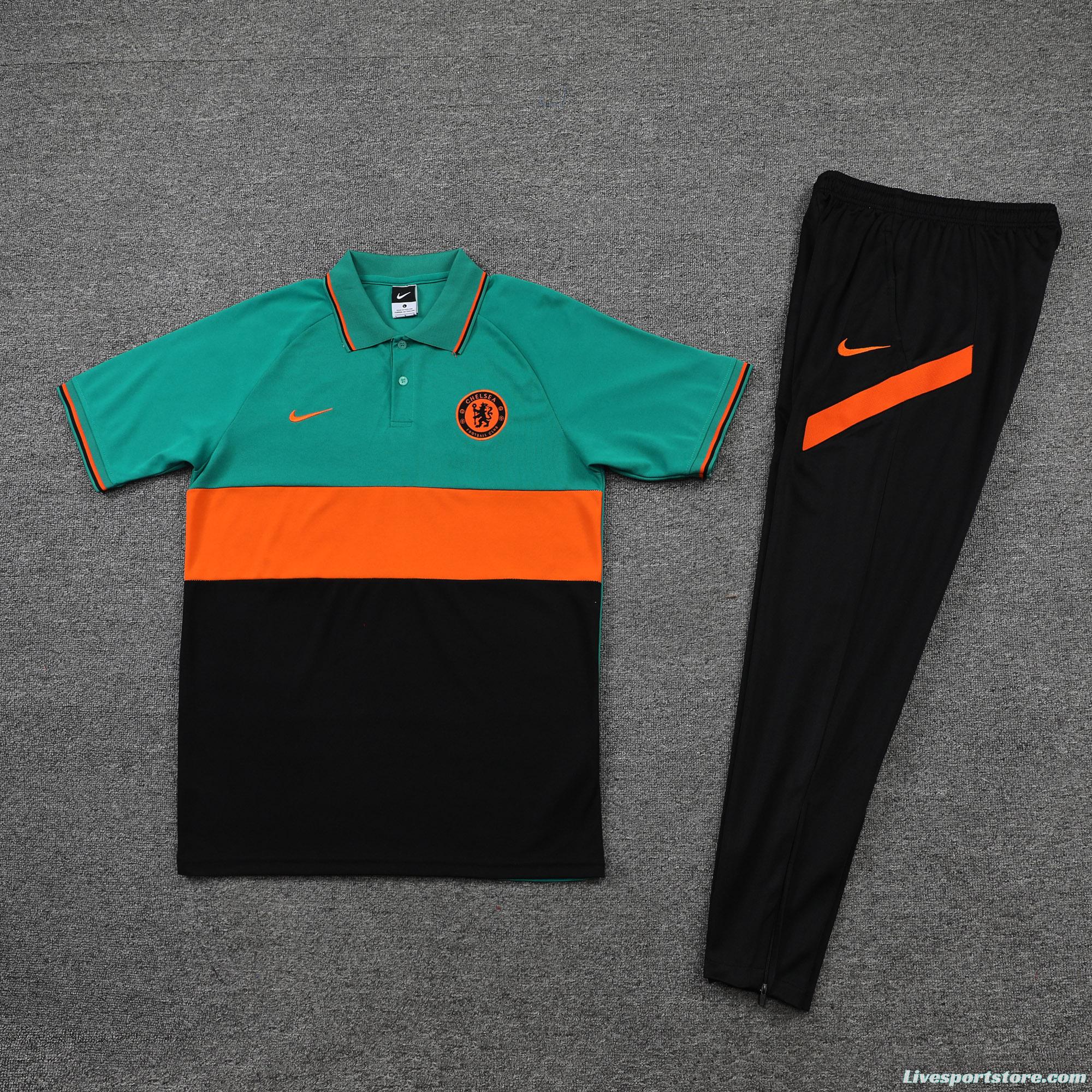 Chelsea POLO kit black orange green (not supported to be sold separately)