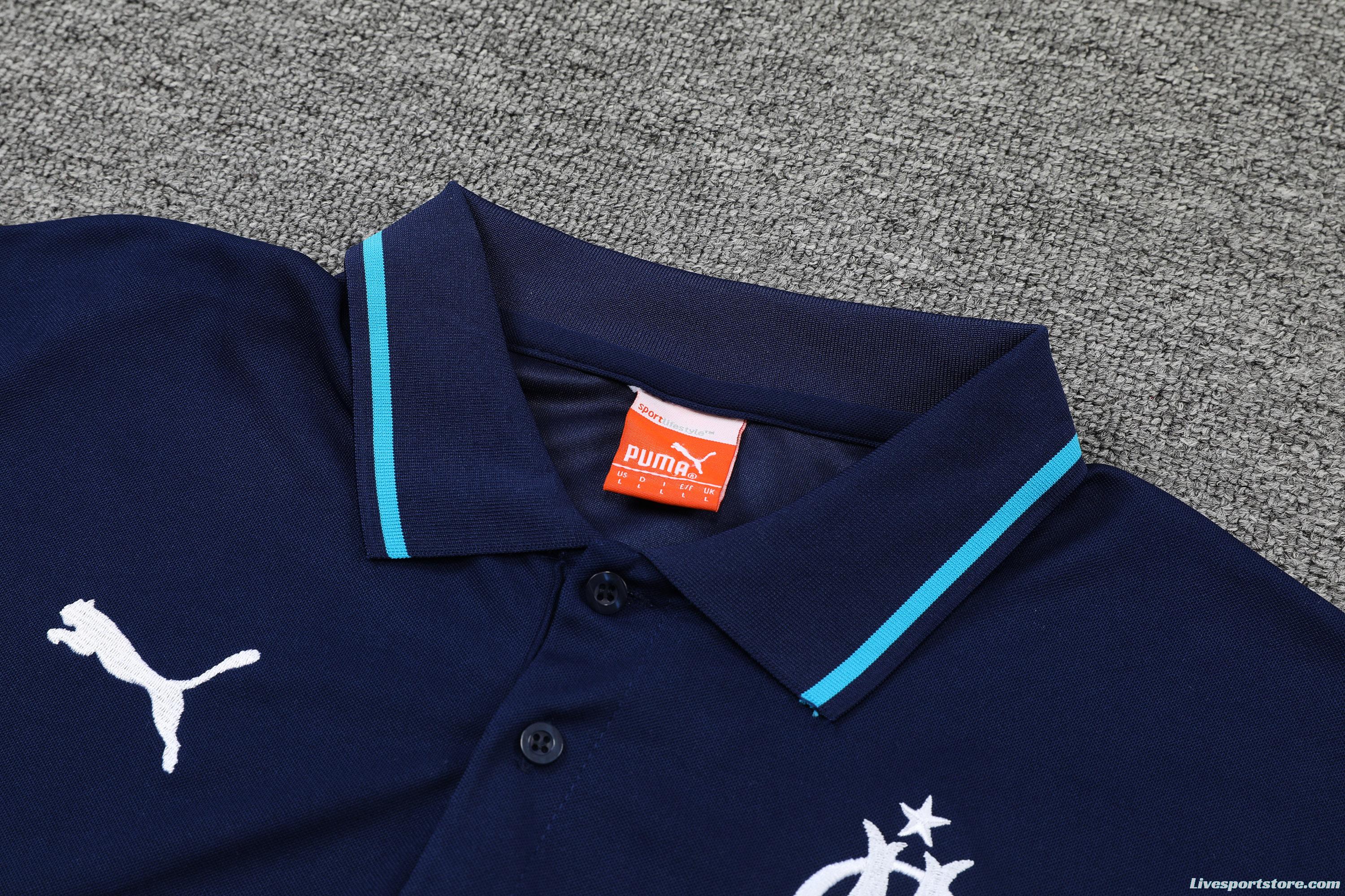 Olympique de Marseille POLO kit royal blue (not sold separately)