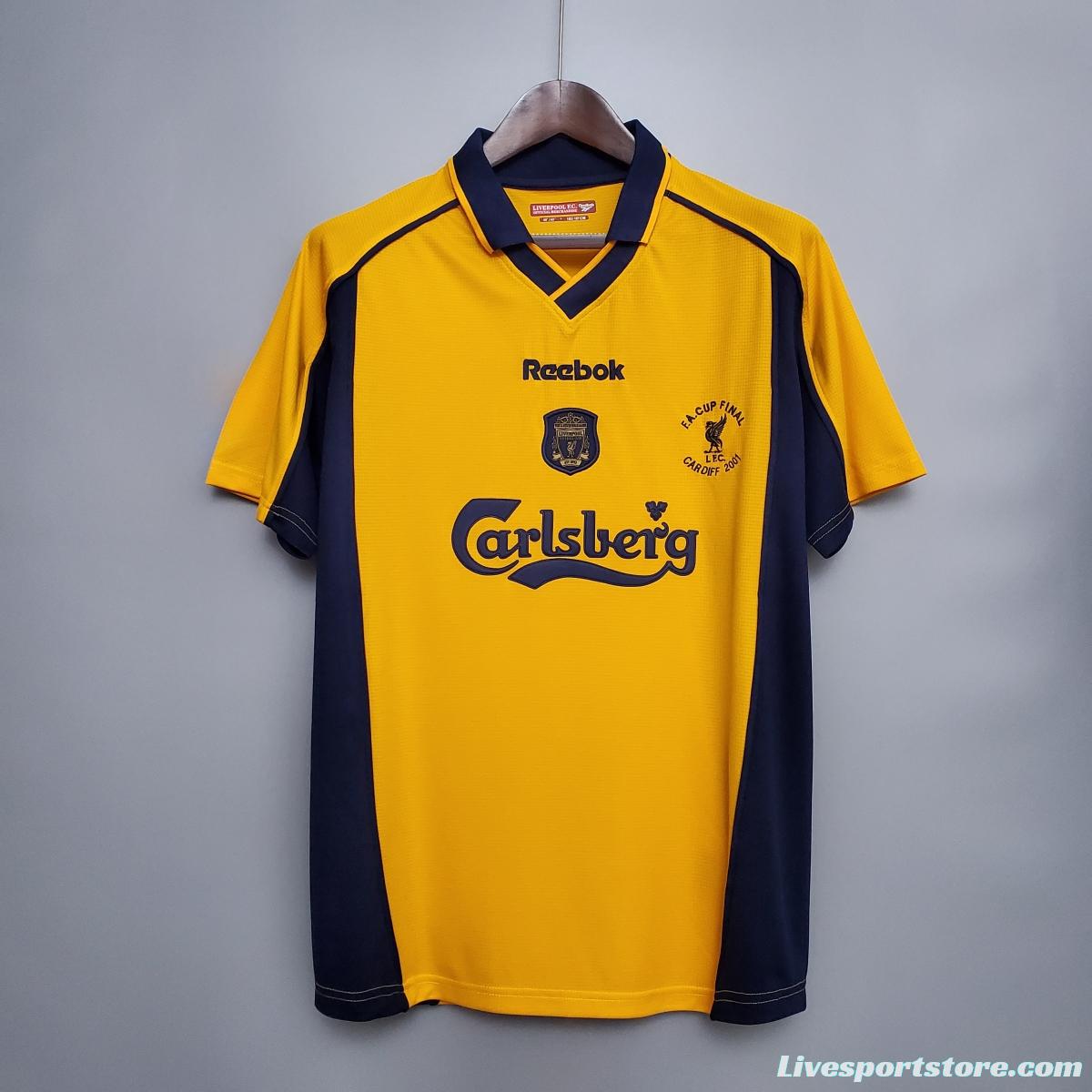 Retro Liverpool 00/01 away Soccer Jersey