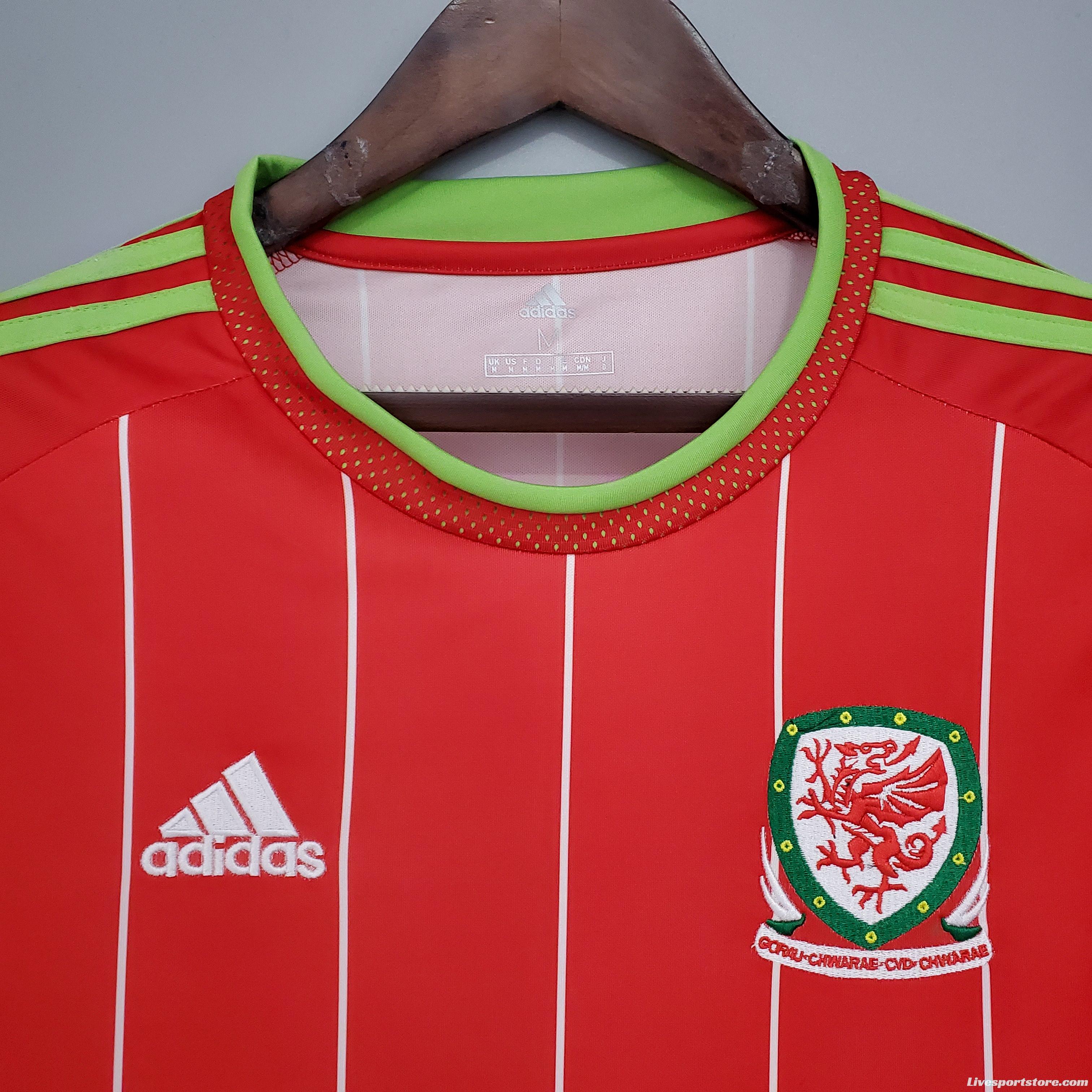 Retro Wales 15/16 home Soccer Jersey