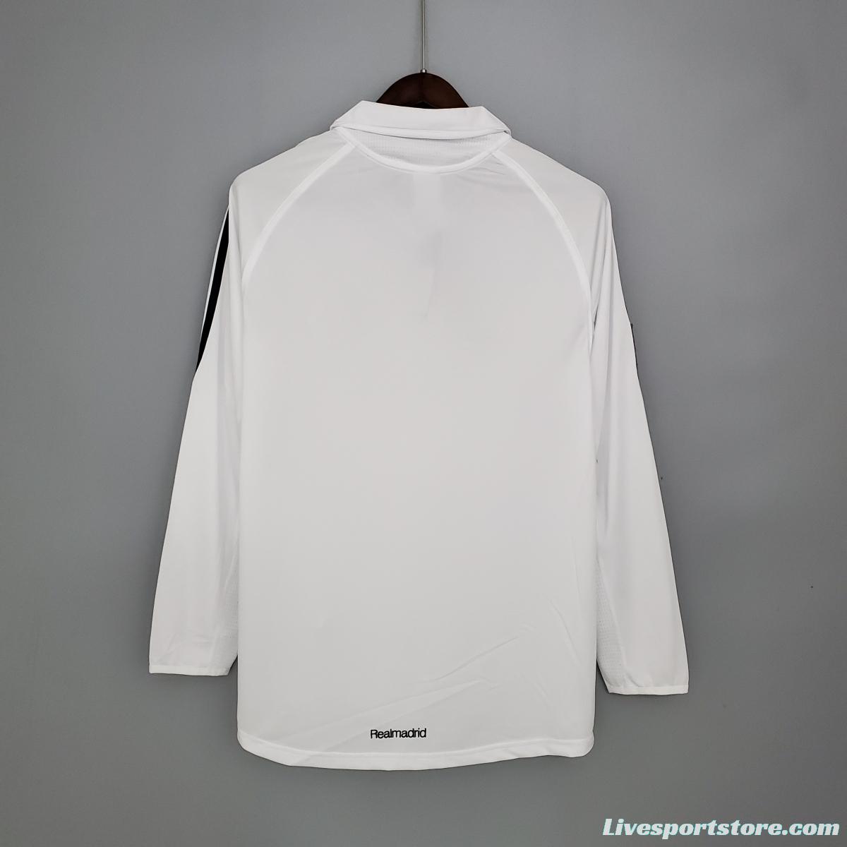 Retro long sleeve Real Madrid 05/06 home Soccer Jersey