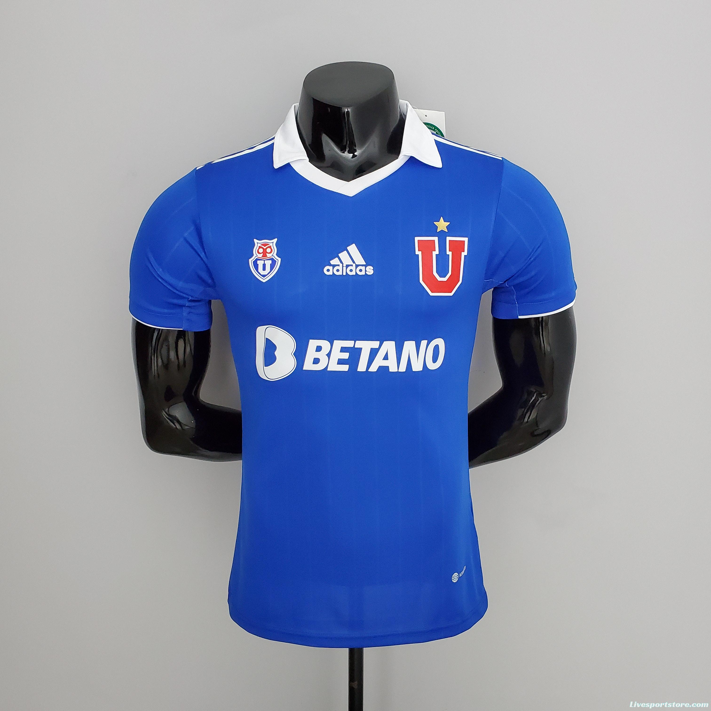 22/23 player version Universidad de Chile home Soccer Jersey