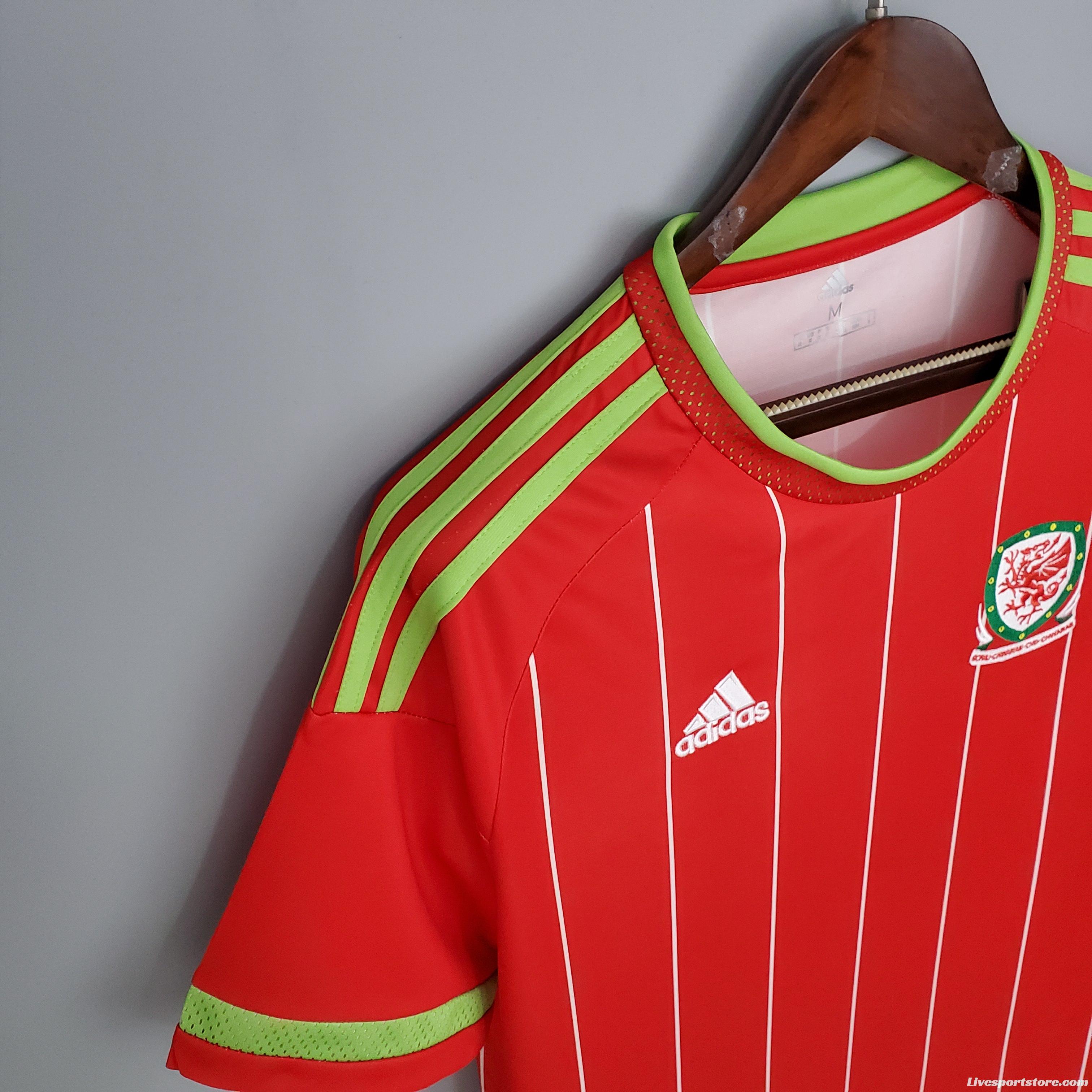 Retro Wales 15/16 home Soccer Jersey