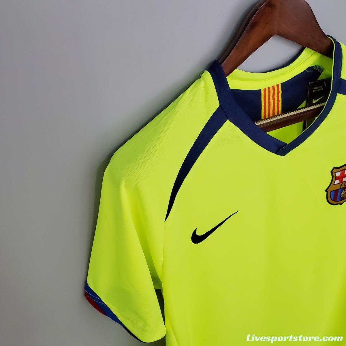 Retro Barcelona 05/06 away Soccer Jersey