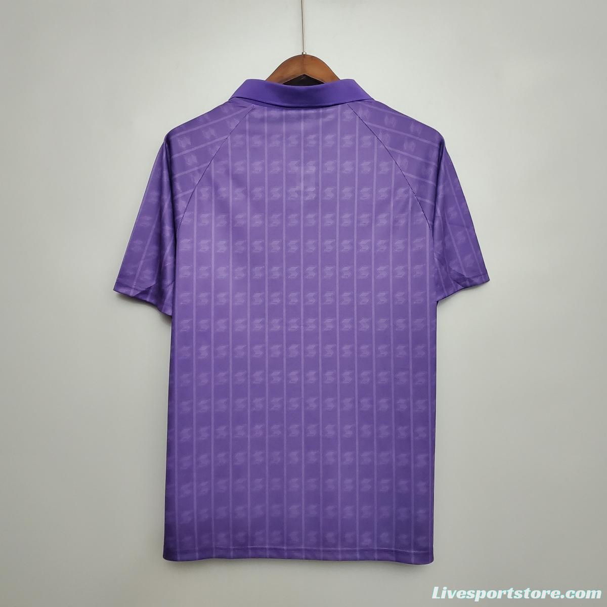 Retro Fiorentina 89/90 home Soccer Jersey