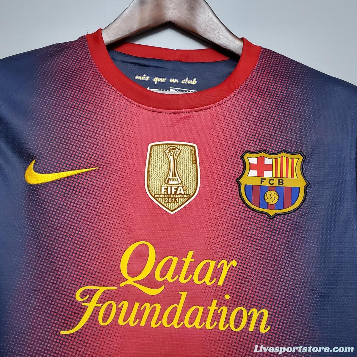 Retro Barcelona 12/13 home Soccer Jersey