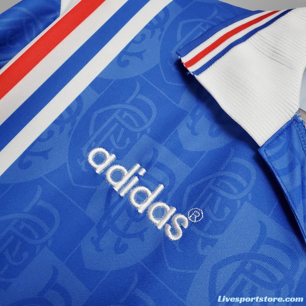 Retro 96/97 Rangers home Soccer Jersey