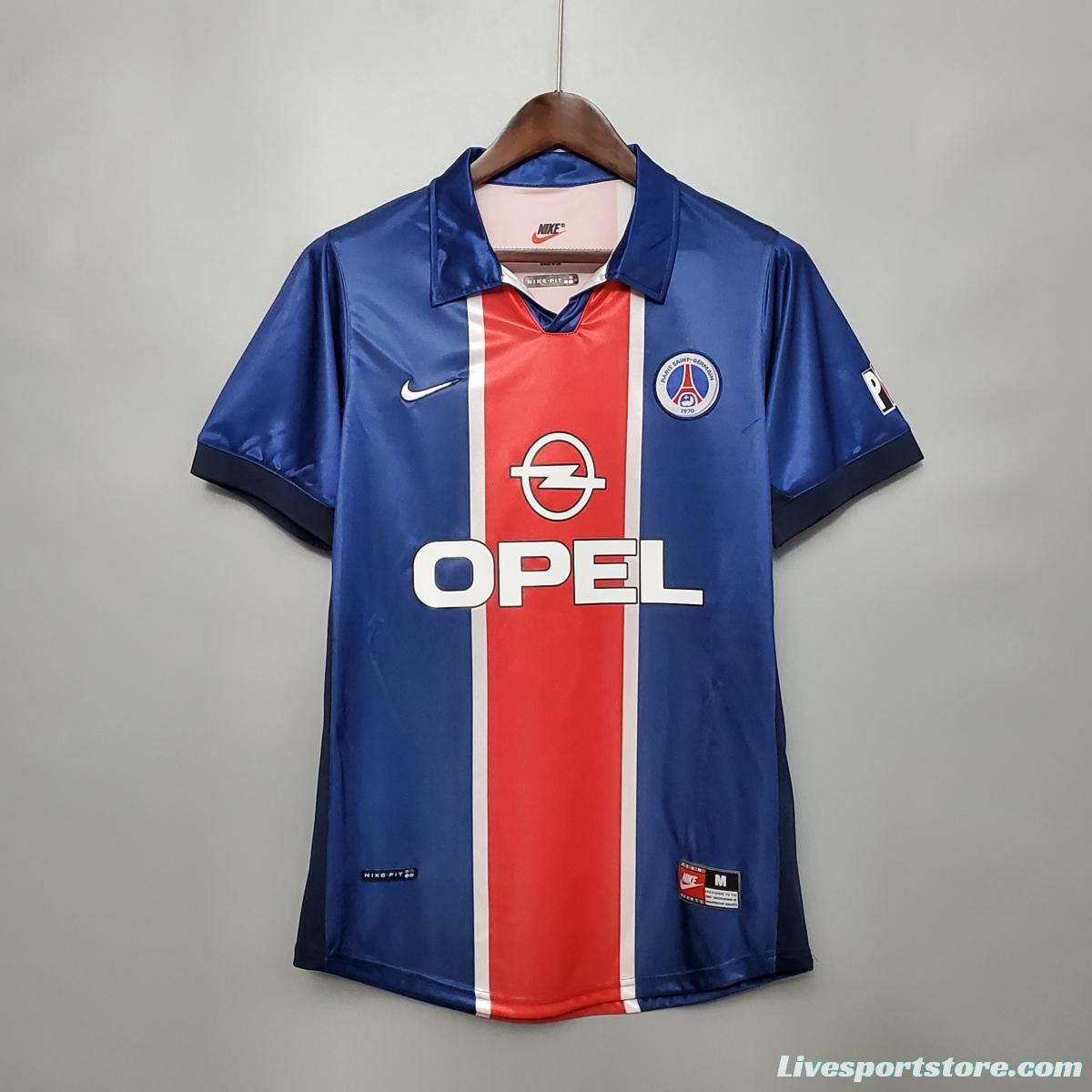 Retro 98/99 PSG home Soccer Jersey