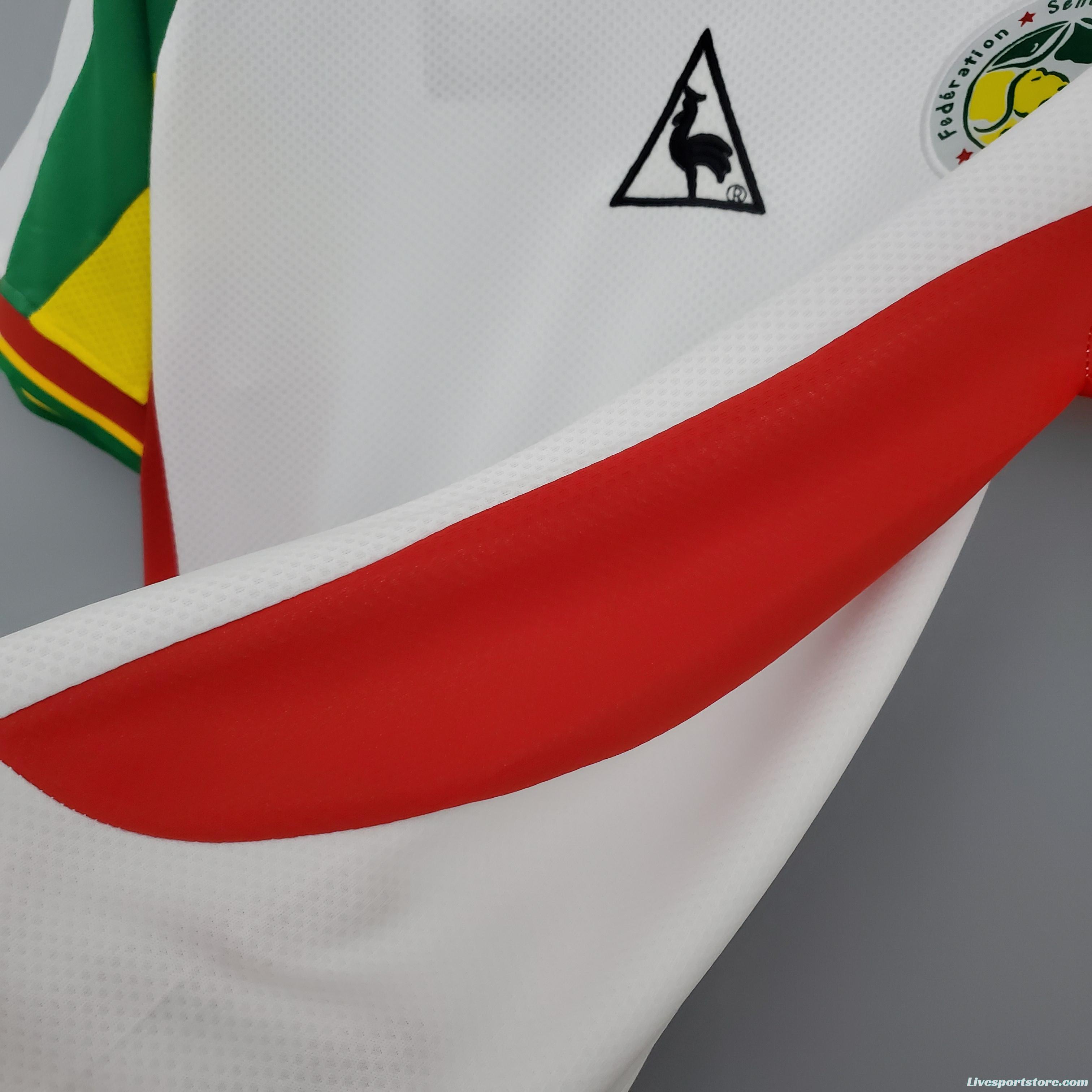 Retro 2002 Senegal white Soccer Jersey