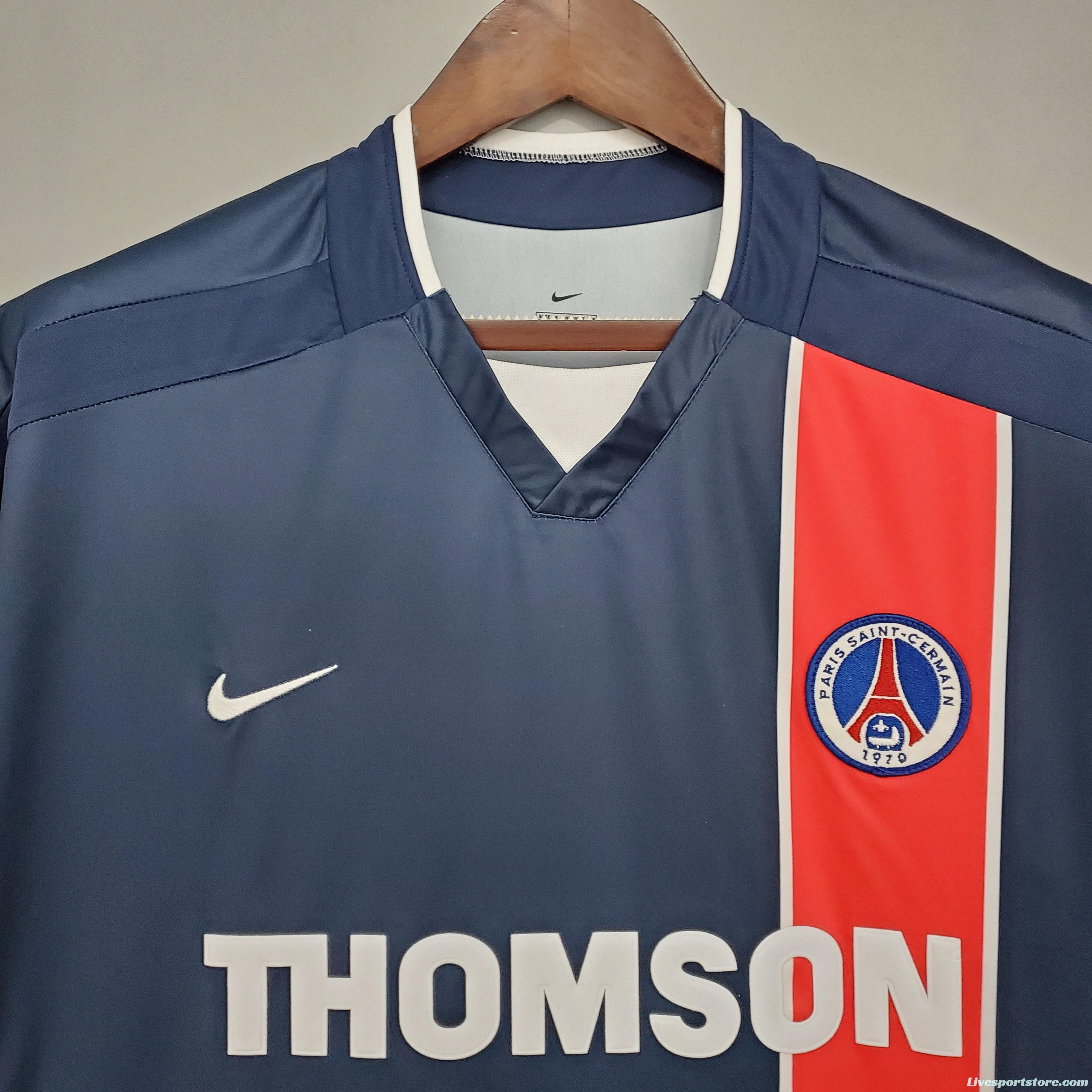 Retro PSG 02/03 home Soccer Jersey