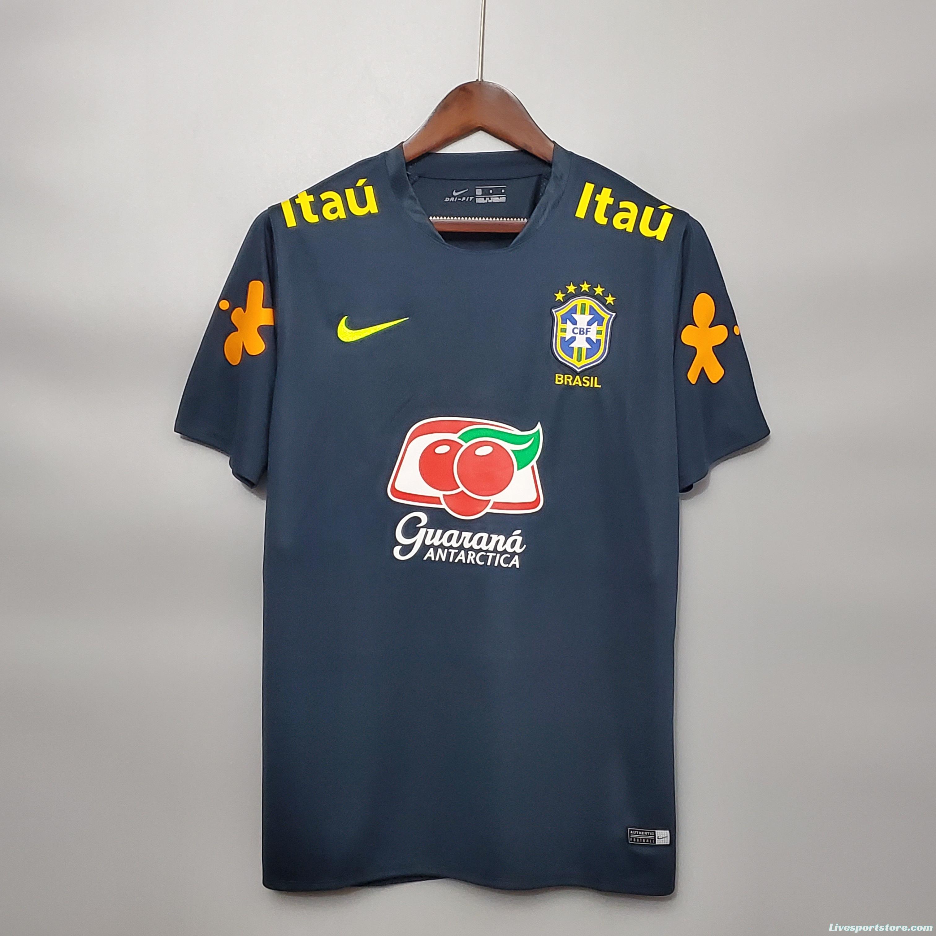 2022 Brazil Navy Training Soccer Jersey