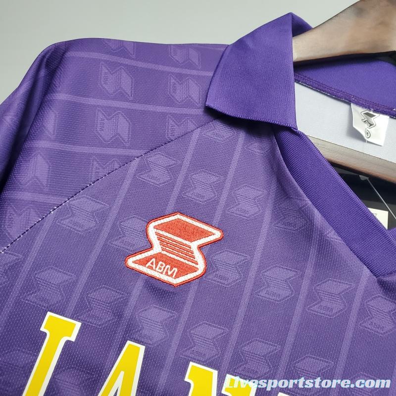 Retro Fiorentina 89/90 home Soccer Jersey