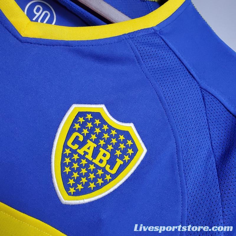 Retro Long Sleeve Boca Juniors 03/04 home Soccer Jersey