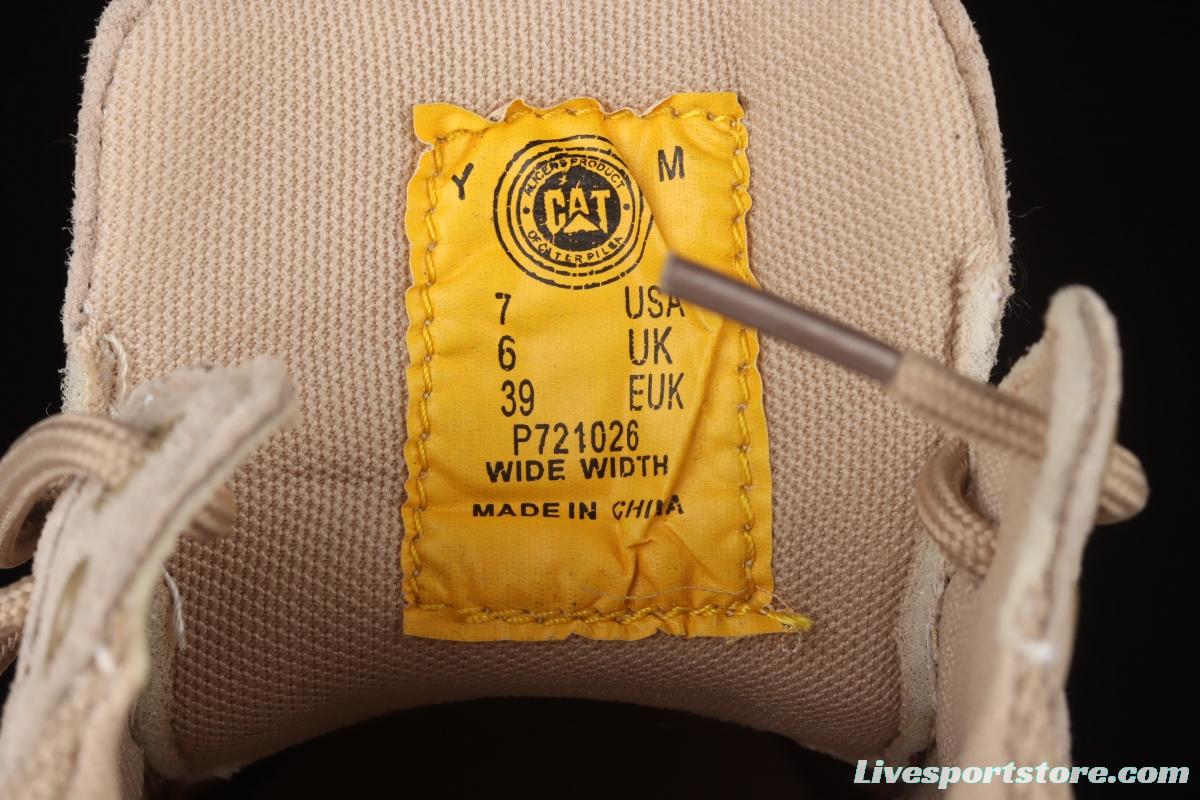 CAT FOOTWEAR/ CAT Carter 21SS autumn new vintage fashion shoes series leisure board shoes P721026 sand color