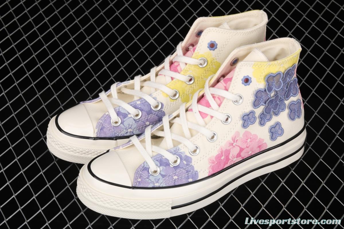 Converse 1970S Flower Series High Top Leisure Board shoes 570580C