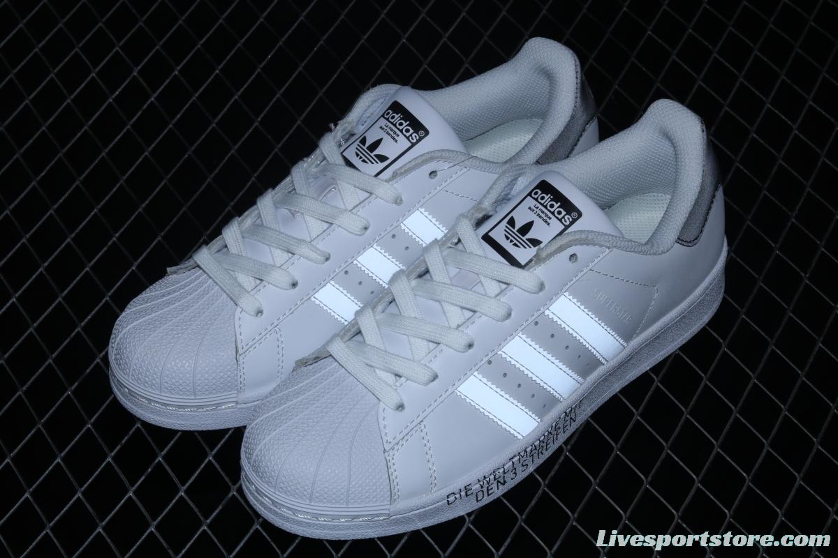 Adidas Superstar FV2810 letter graffiti shell head classic leisure sports board shoes