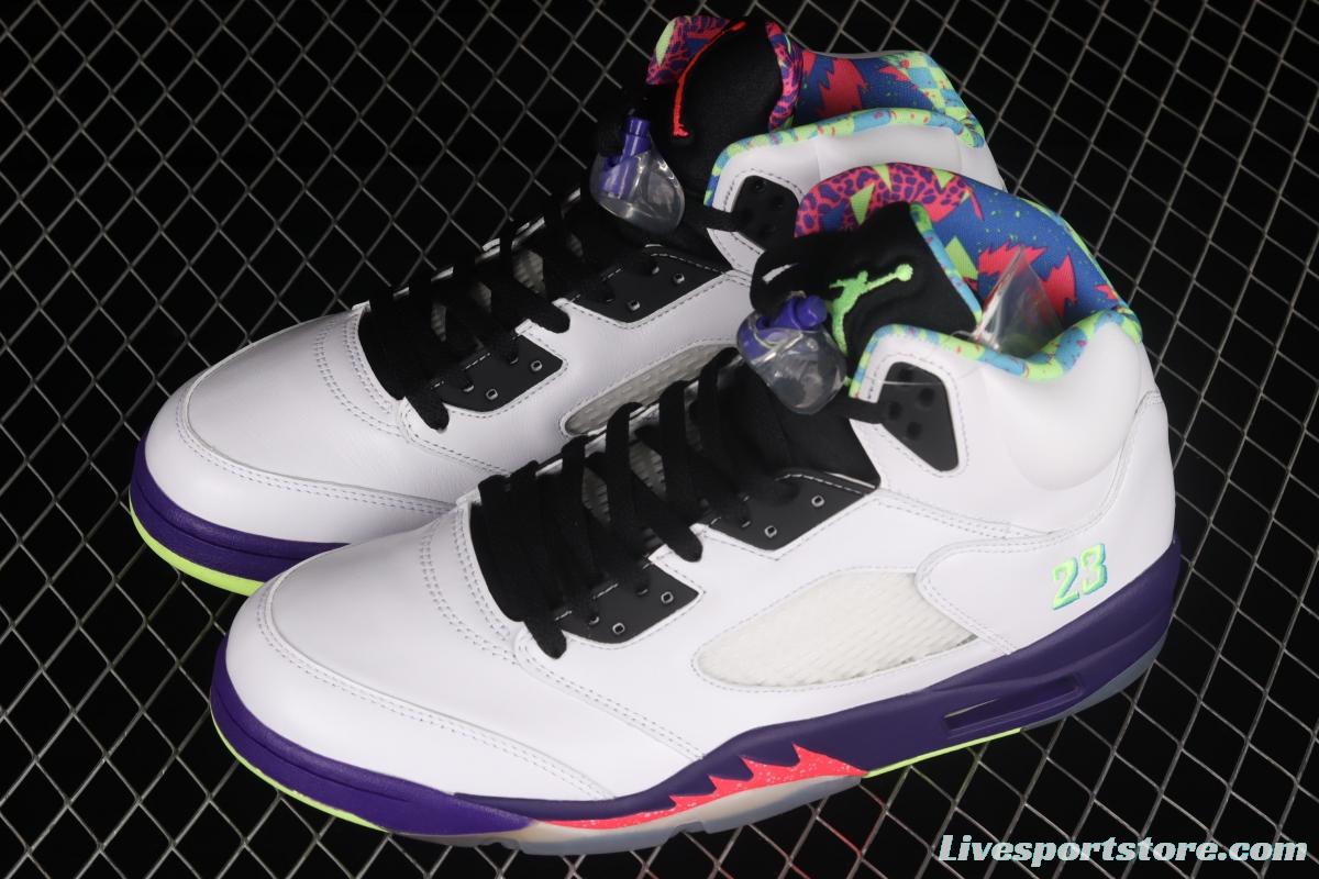 Air Jordan 5 White Bel-Air fresh Prince 2020 Edition College Purple DB3335-100