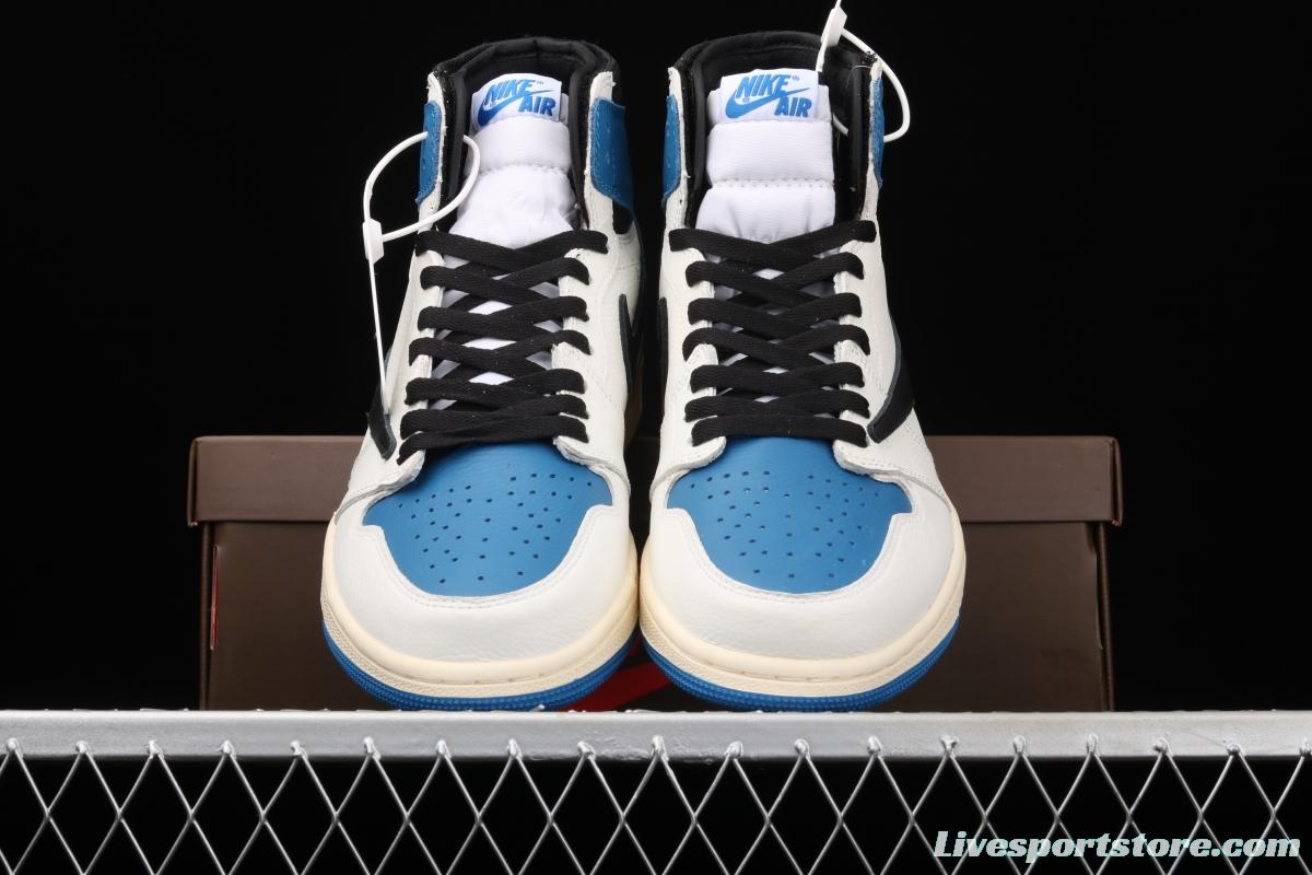 Travis Scott x Air Jordan 1 High OG Lightning inverted tick DH3227-105