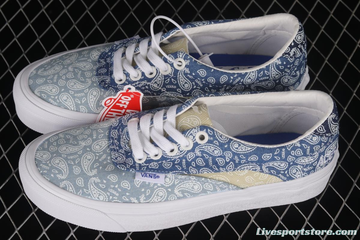 Vans Acer Ni Sp Cashew Flower Retro Denim Denim Blue Low Casual Sneakers VN0A4UWYASN