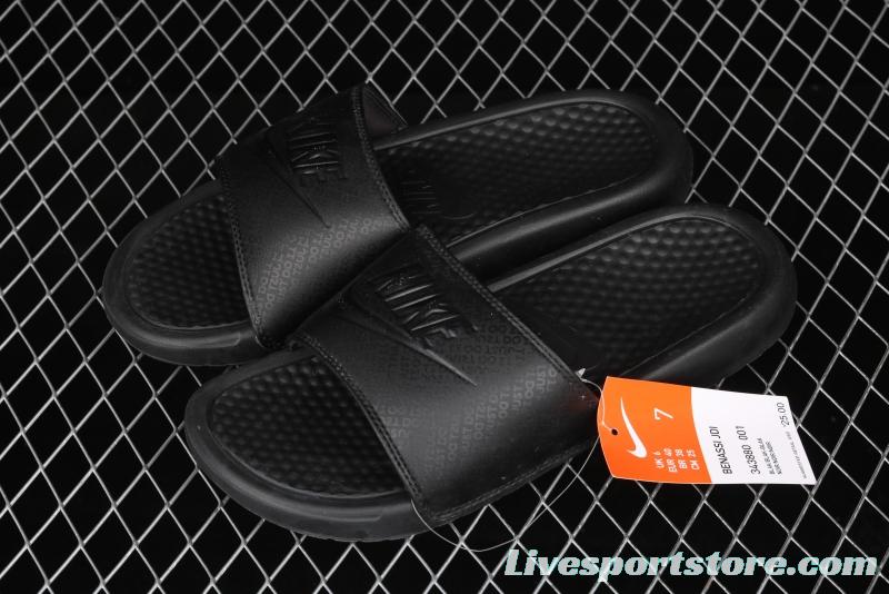 NIKE Benassi Dou Ultra Slid # PEACEMINUSONE same style # authentic slippers Life assorted Summer Beach slippers 343880-001