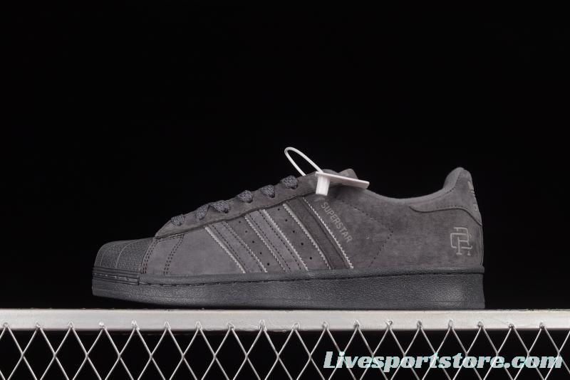 Adidasidas Superstar BS9988 Das clover pig eight leather 3M reflective shell head casual shoes