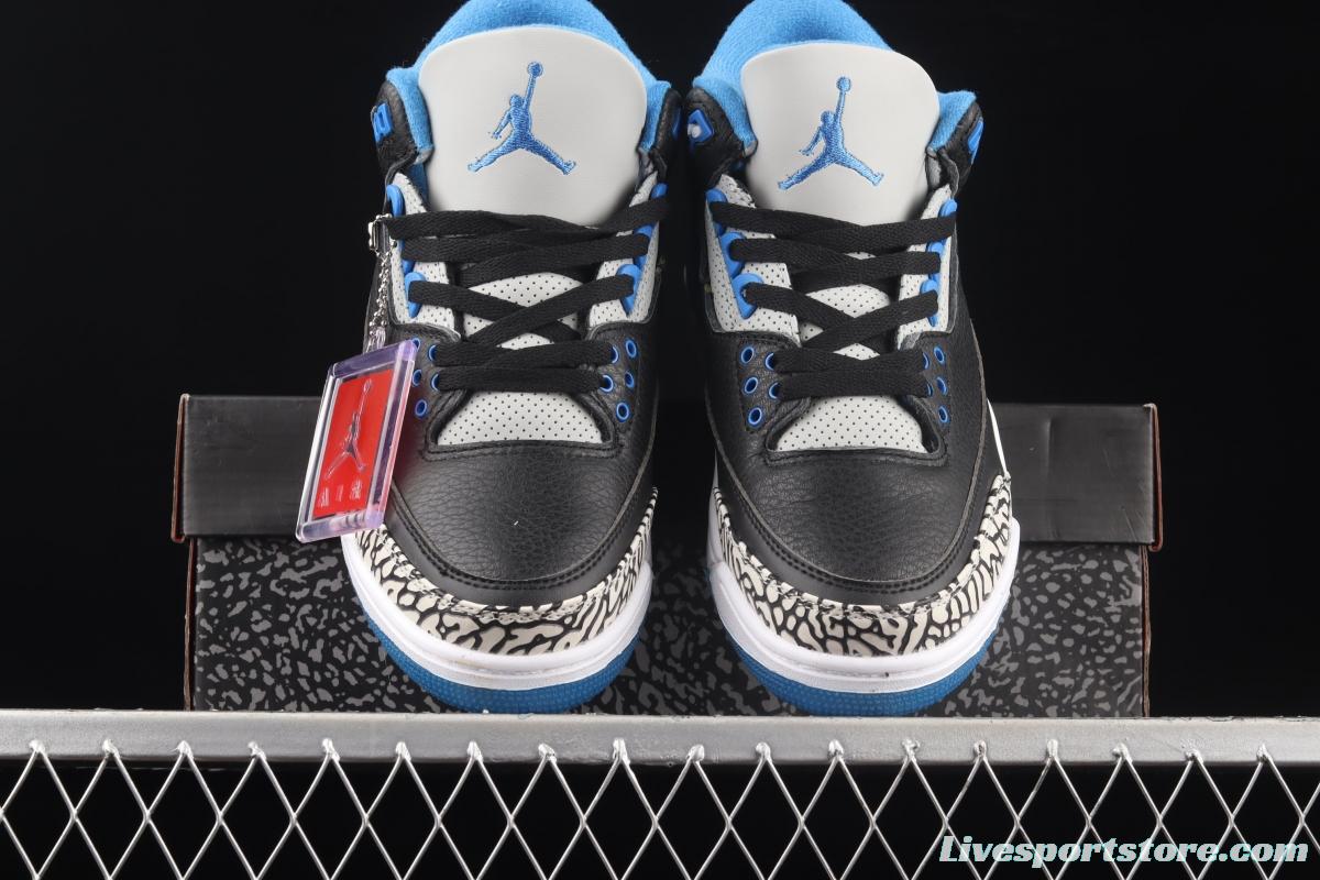 Air Jordan Retro Fire Red AJ3 Joe 3 racing car black blue 136064-007