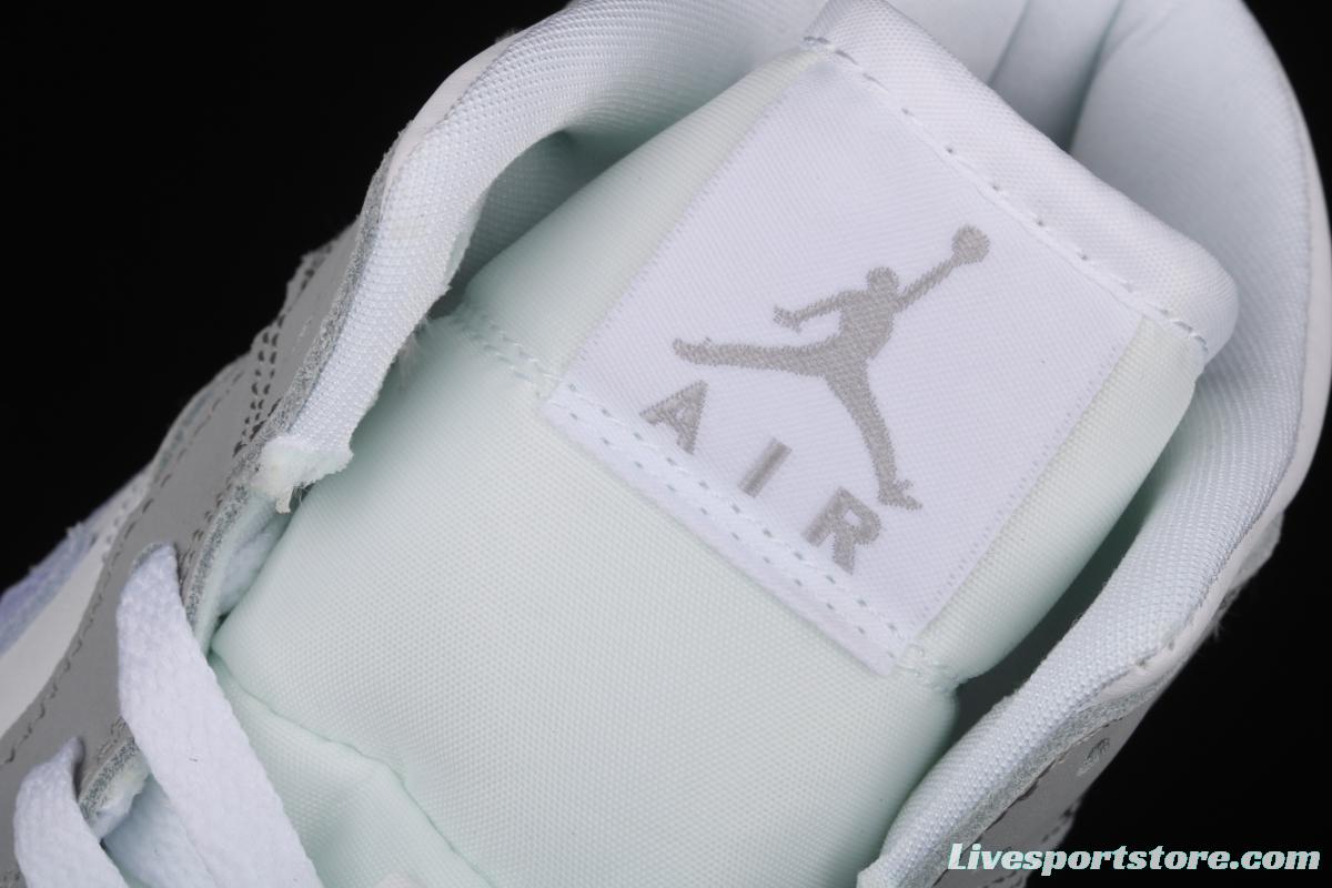 Air Jordan 1 Mid BQ6472-105Bond white, gray and blue