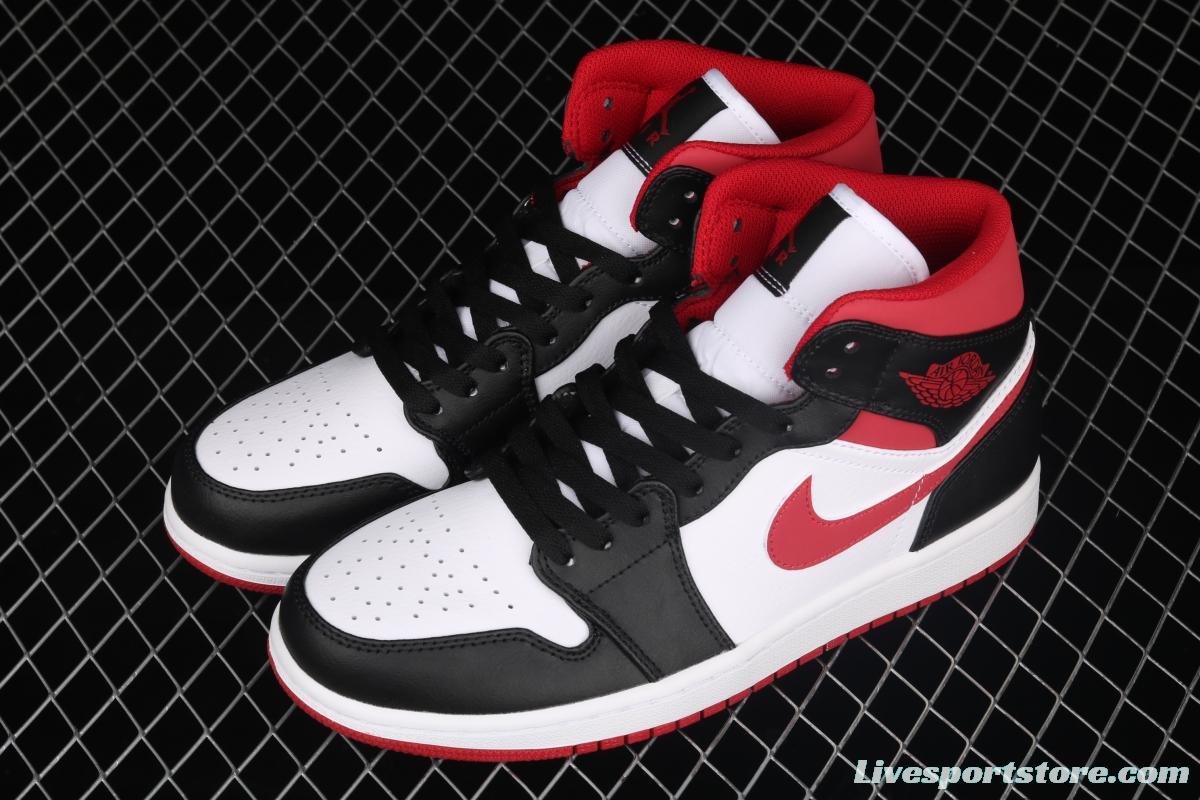 Air Jordan 1 Mid SE black, white and red 554724-122