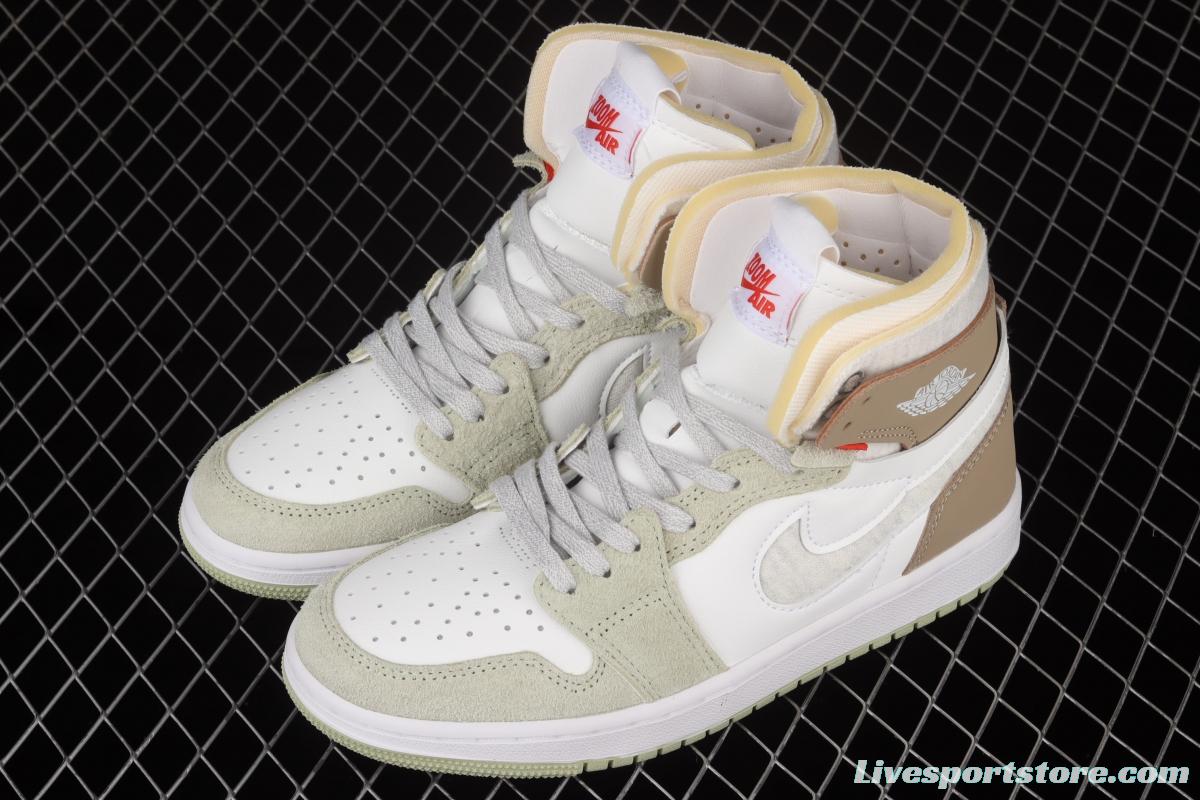 Air Jordan 1 Zoom Air CMFT Milk Brown CT0979-102