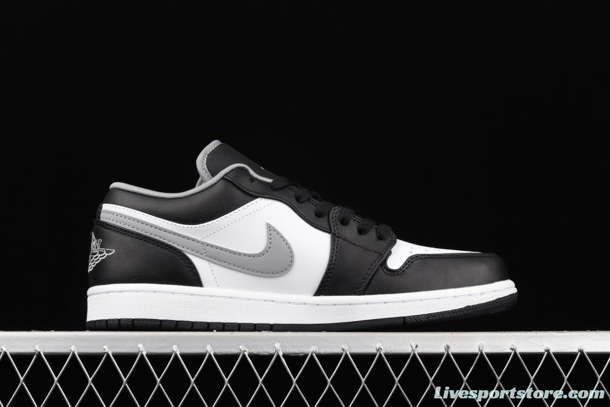 Air Jordan 1 Low black, white, gray, low-top cultural leisure sports shoes 553558-040