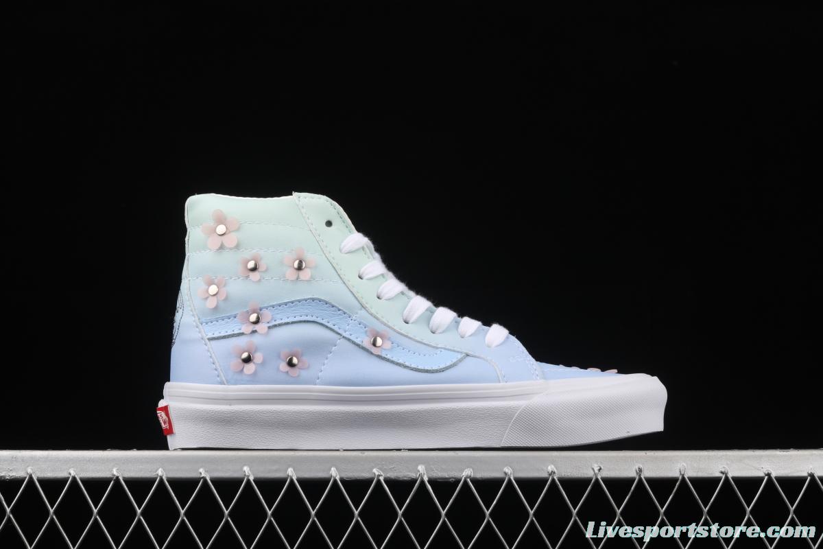 SpongeBob x Vans Sk8-Hi joint series limited high-top casual board shoes VN0A38GF9ZM