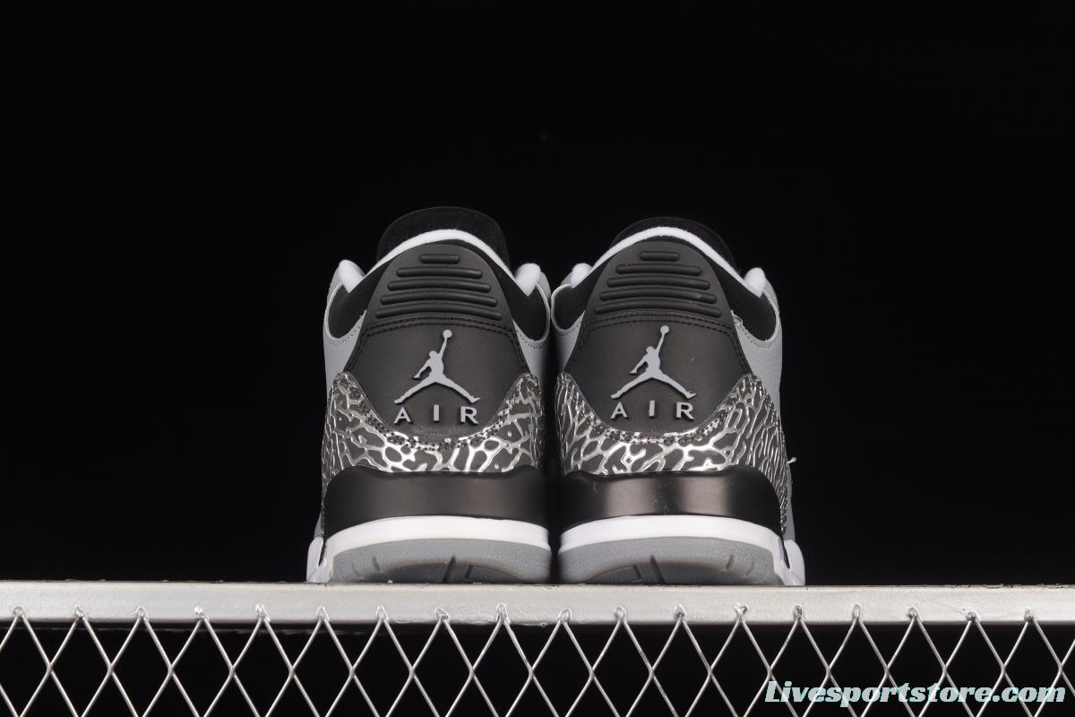 Air Jordan 3 Wolf Grey AJ3 Joe 3 Wolf Grey 136064-004