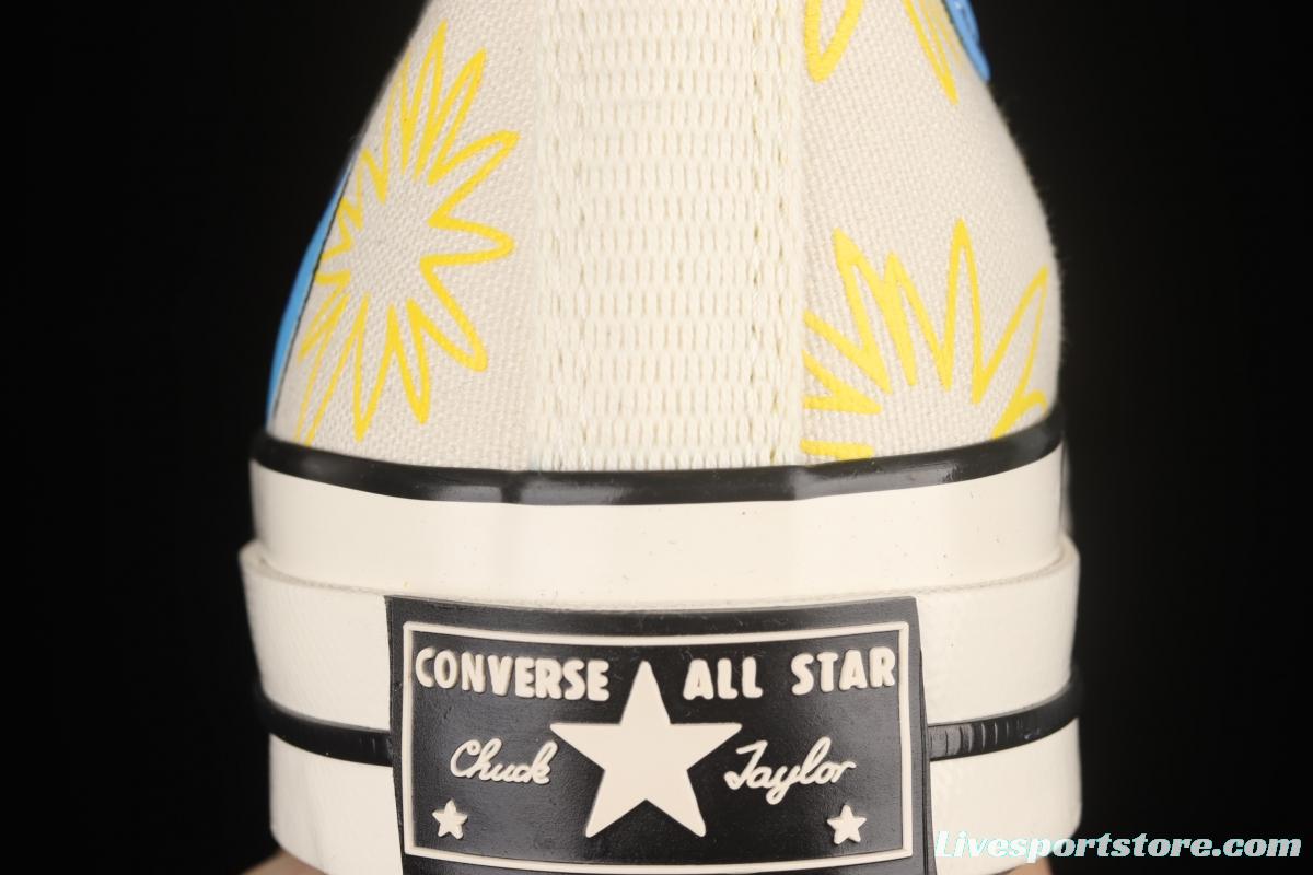 Converse ChuNIKE Taylor spring 2022 new earth graffiti hit high-top casual board shoes 172863C