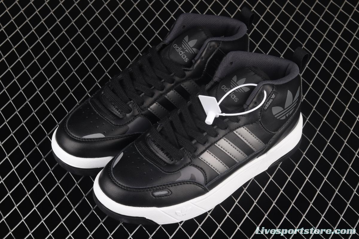 Adidas Post UP H00165 Darth clover middle top casual basketball shoes