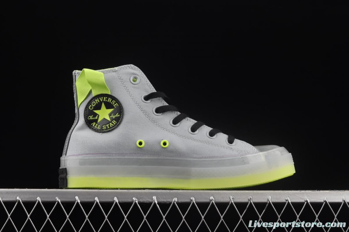 Converse Chuck Taylor All Star CX neutral crystal jelly soles hit color canvas high upper shoes 171996C