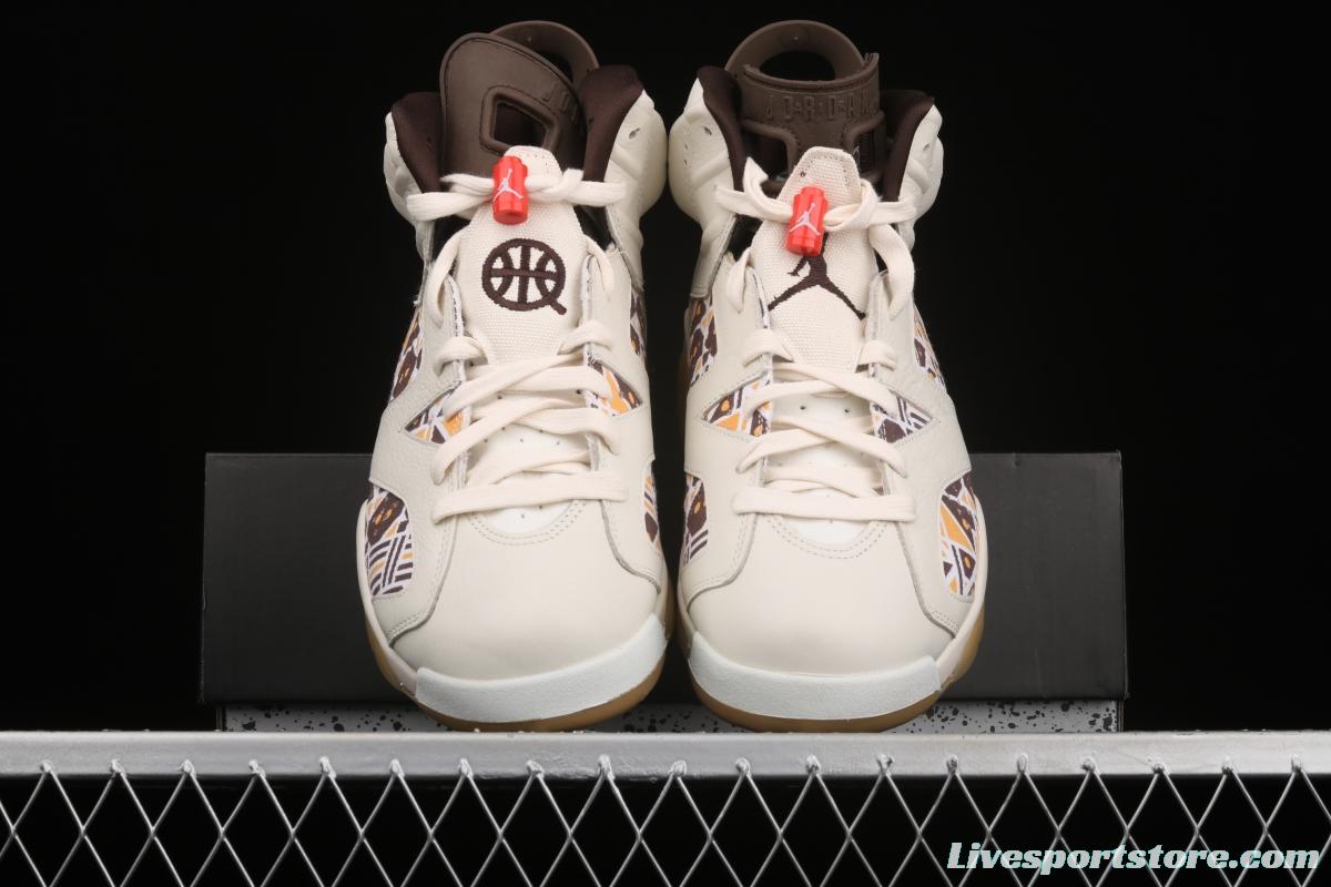 Air Jordan 6 Quai 54 Brown Street Ball CZ4152-100