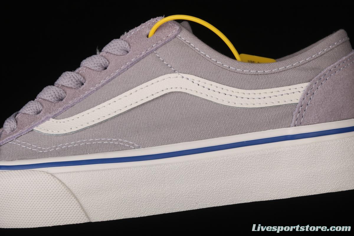 Vans Old Skool taro purple side stripes low-edge light canvas shoes VN0A54F44U1