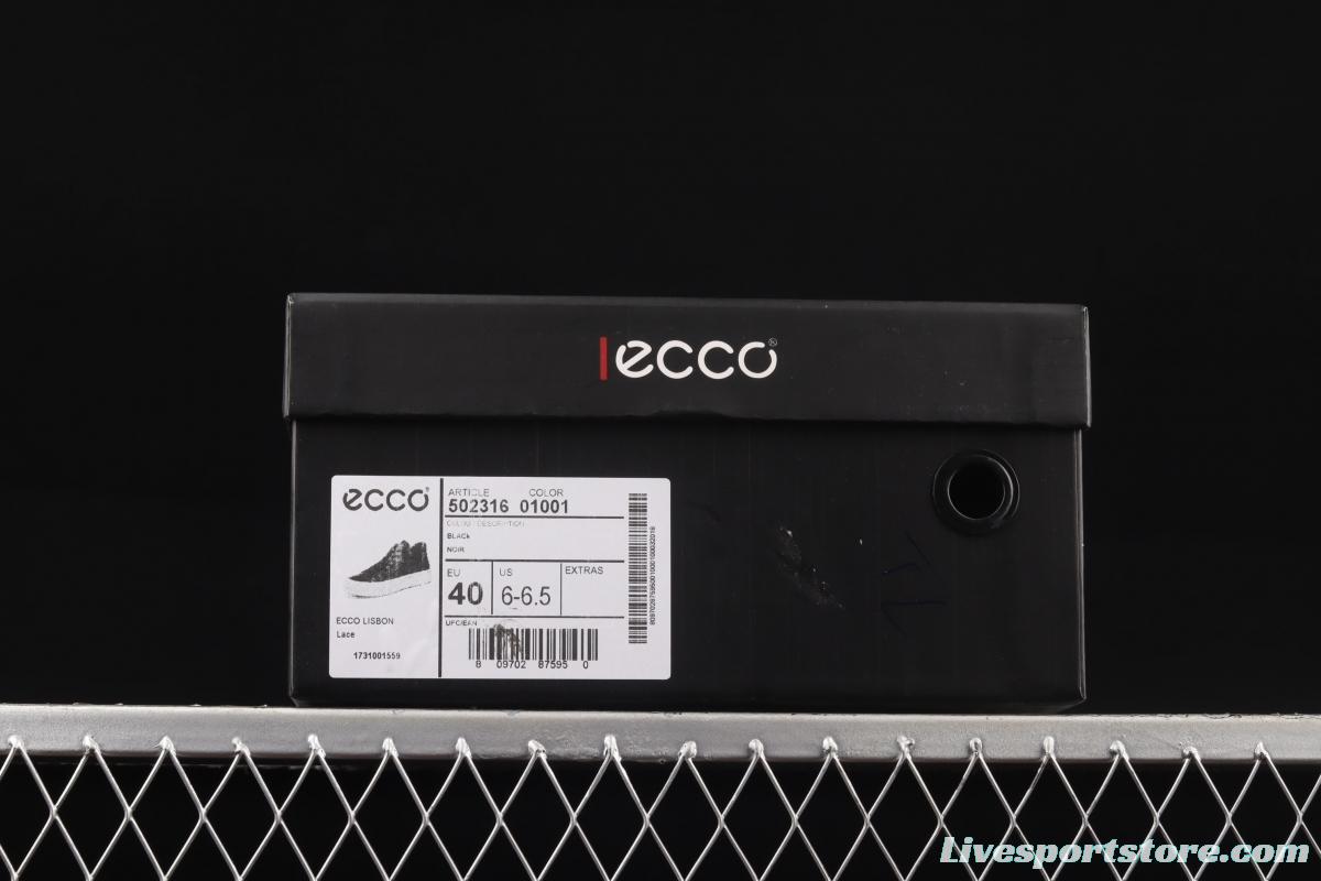 ECCO 2022 new Rooku No. 7 series Huang Jingyu same men's casual board shoes 50231601001