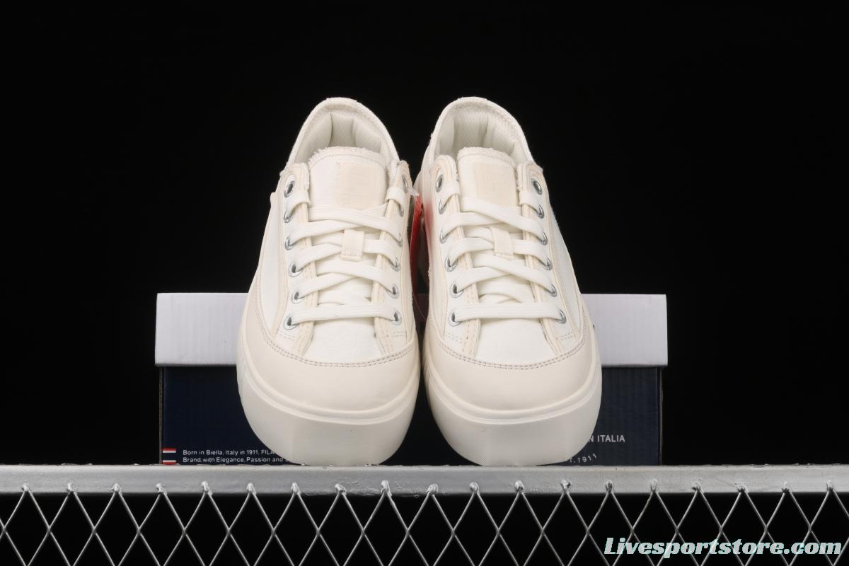 FILA 2021 new thick bottom biscuit small white shoes F12W124342FGA