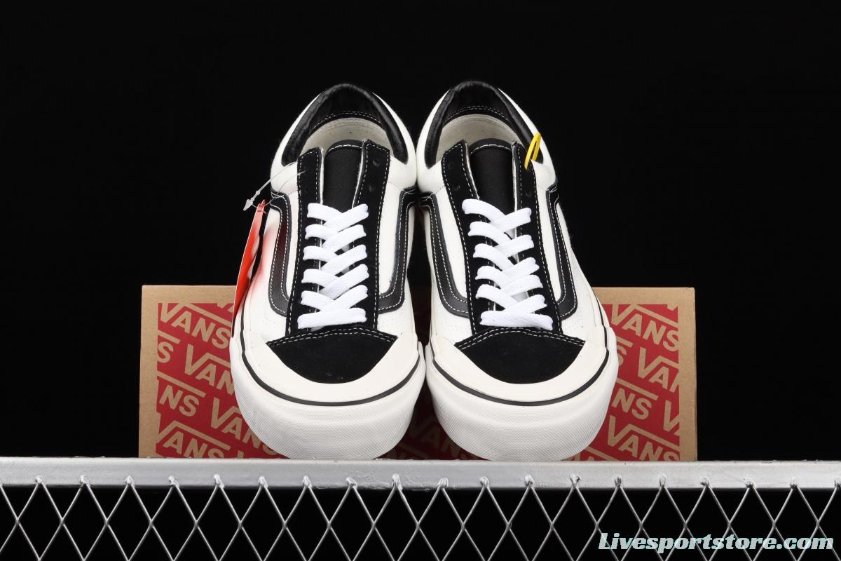 Vans Style 36 new half-crescent black and white side LOGO printed low-top casual board shoes VN0A3ZCJ9IG