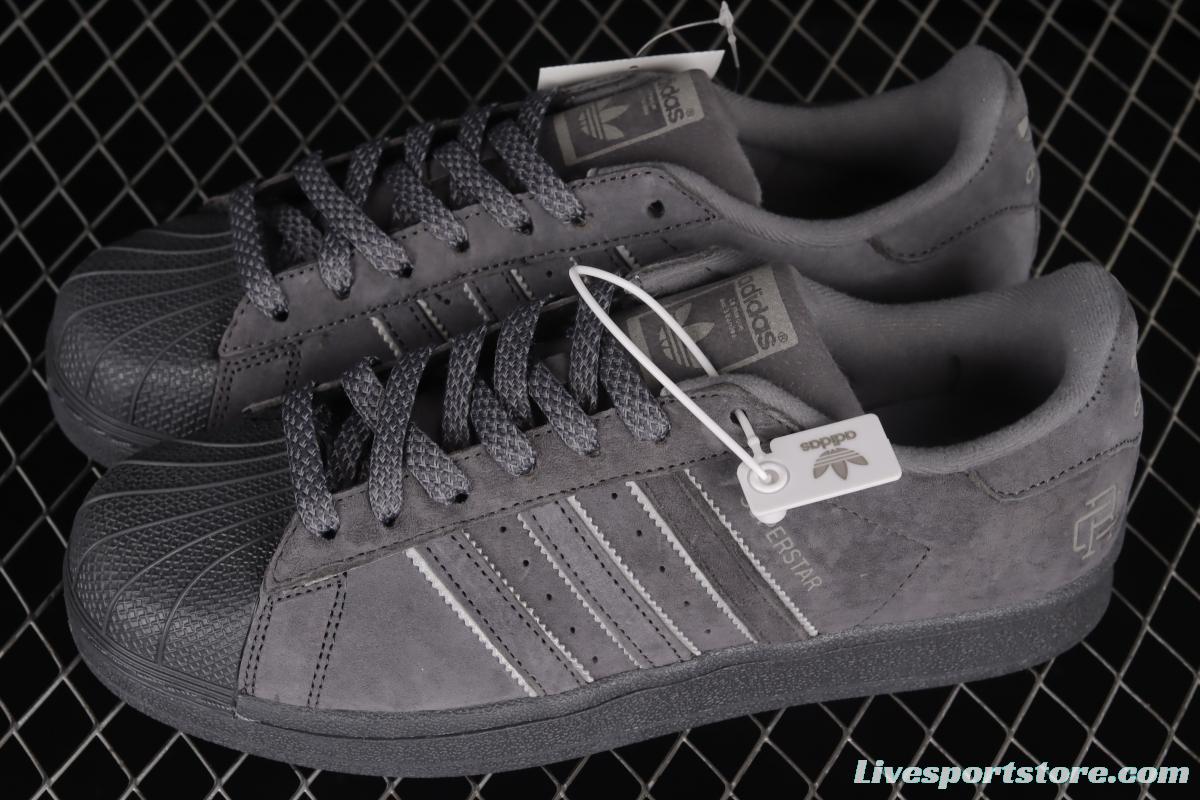 Adidasidas Superstar BS9988 Das clover pig eight leather 3M reflective shell head casual shoes