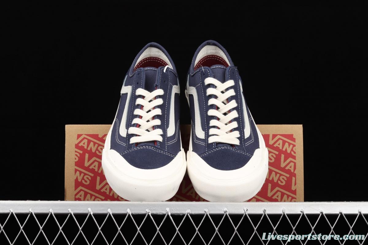 Vans Style 36 Cecon SF PEACEMINUSONE Baotou Tibetan Blue Leisure Board shoes * Whale low top casual shoes VN0A3MVLUBA