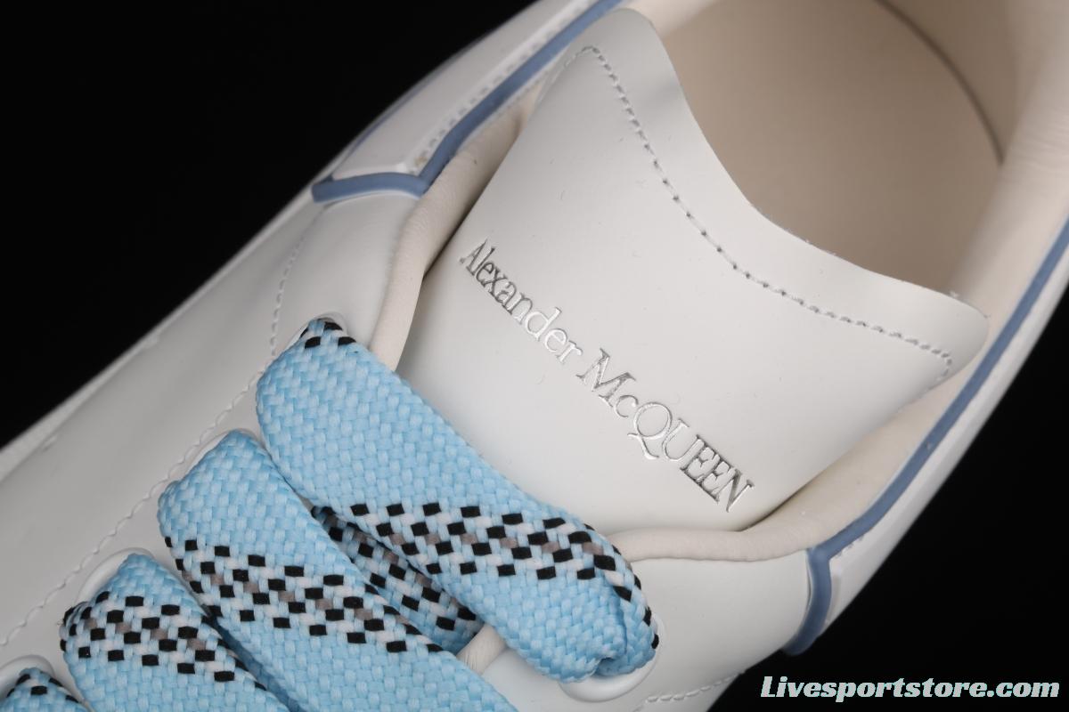 Alexander McQueen white and blue gel drop