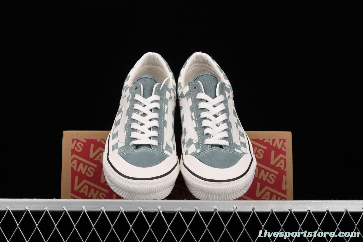 Vans Style 36 SF light blue checkerboard low-top casual board shoes VN0A3MVLY6H