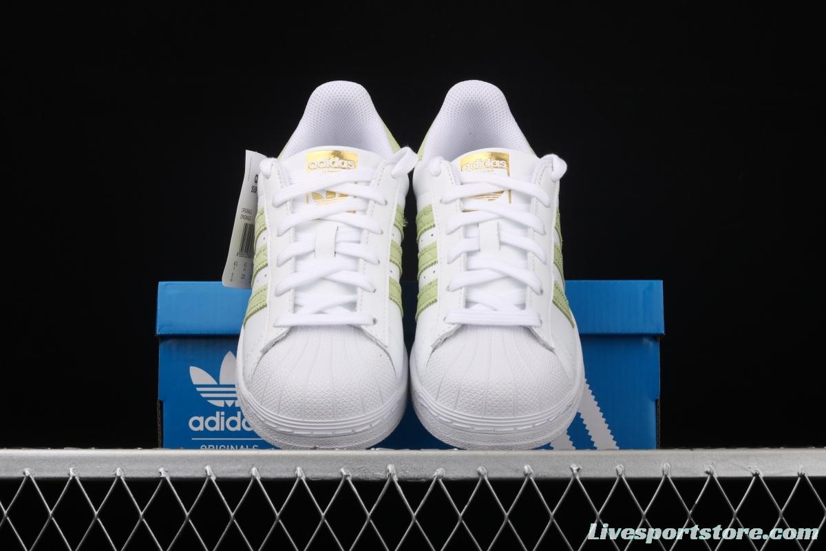 Adidas Originals Superstar FW3568 shell head and tea striped top layer casual board shoes